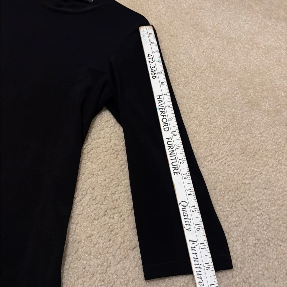EUC Annalee + Hope Black Mockneck Skater Tent Mini Midi Dress | Women’s Large - Picture 8 of 11